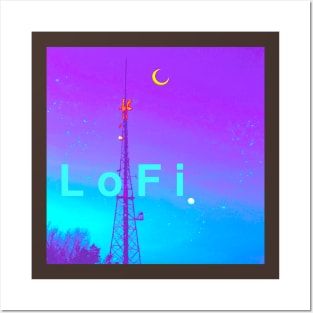 L o F I midnight Posters and Art